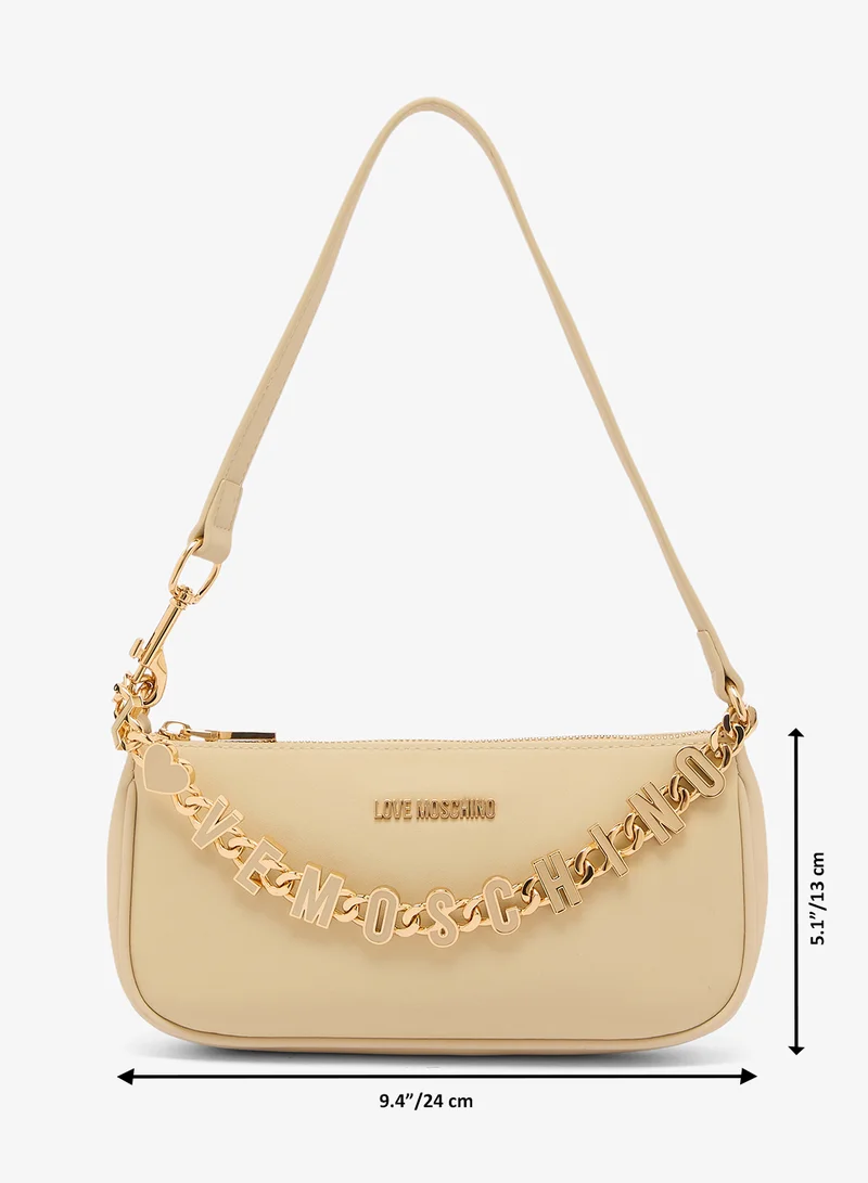 Love Moschino  Dangling Calf + PU Shoulder Bag for Women | Best Price UAE